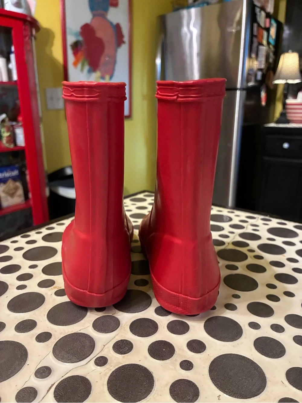 Red Hunter rain boots